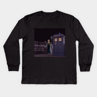 Doctor Who- 13TH Doctor ''TOTTERS LANE'' Kids Long Sleeve T-Shirt